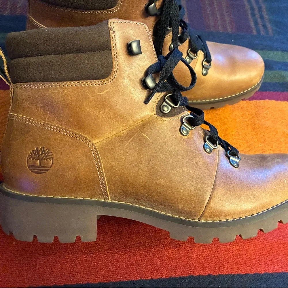Timberland Ellendale Wheat Leather Women’s Boots 9 - Picture 2 of 5